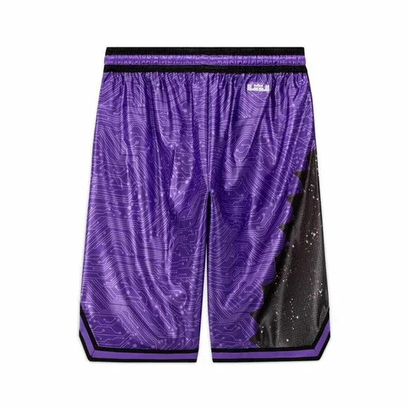 NIKE LEBRON X SPACE JAM GOON SQUAD DRI-FIT BASKETBALL SHORTS Purple DJ3875-560 - Picture 3 of 12